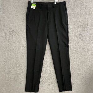 NEW Kenneth Cole Reaction Men's 36x34 Slim Fit Dress Pants Black